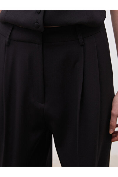 LC Waikiki Loose Fit Crepe Women's Pleated Pants