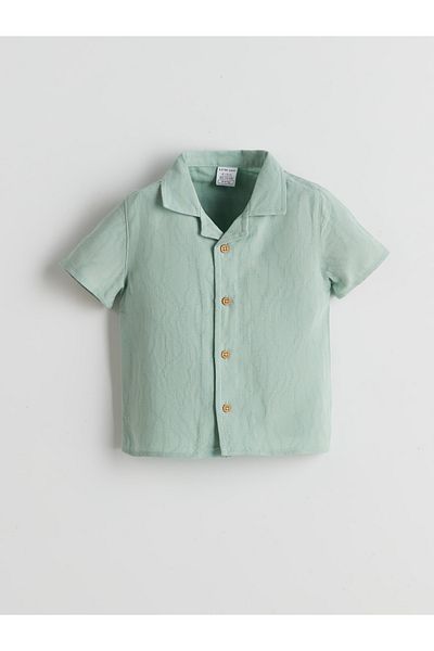 LC Waikiki Resort Collar Baby Boy Shirt and Shorts 2-Piece