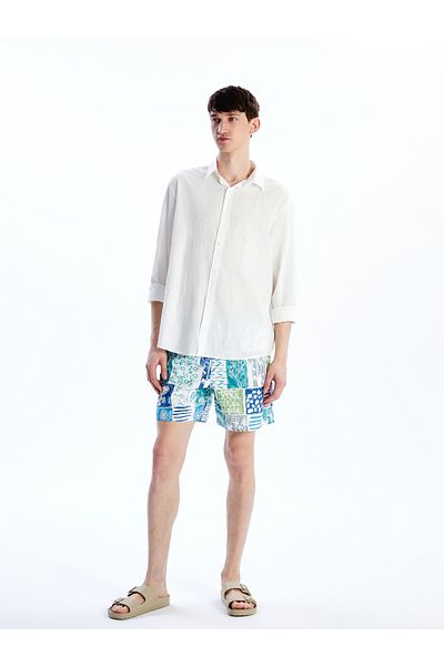 LC Waikiki Short Length Patterned Men's Sea Shorts