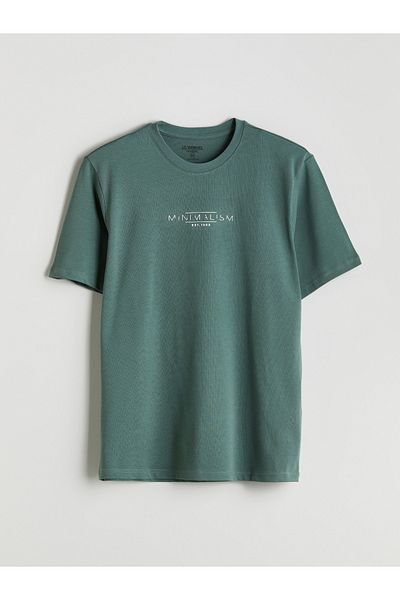 LC Waikiki Crew Neck Printed Combed Cotton Men's T-Shirt