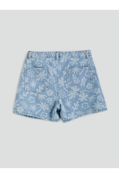 LC Waikiki Fusta scurtă din jean pentru fetiță cu talie elastică reglabilă