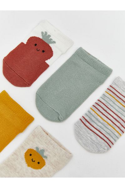 LC Waikiki Printed Baby Boy Booties Socks Pack of 5