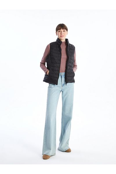 LC Waikiki Stand Collar Women's Puffer Vest