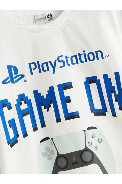 LC Waikiki Αγόρι μπλουζάκι με στάμπα Playstation Crew Neck