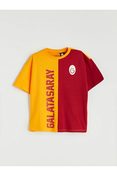 LC Waikiki Galatasaray Printed Boys' T-Shirt and Shorts 2-Piece