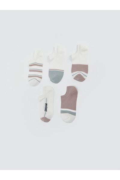 LC Waikiki Color Blocked Women's Booties Socks 5 Pack