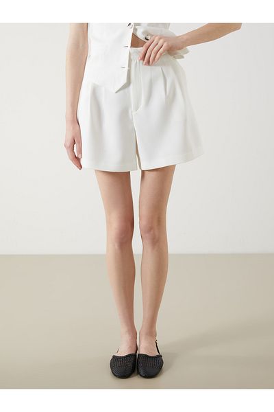 LC Waikiki Loose Fit Pleated Women's Shorts