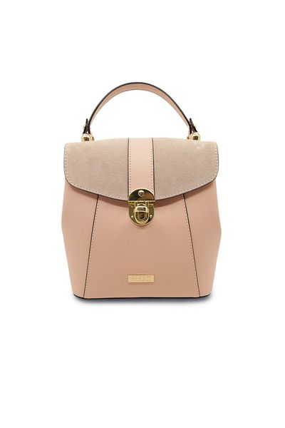 BESSO Stile in Citta genuine leather backpack Pink