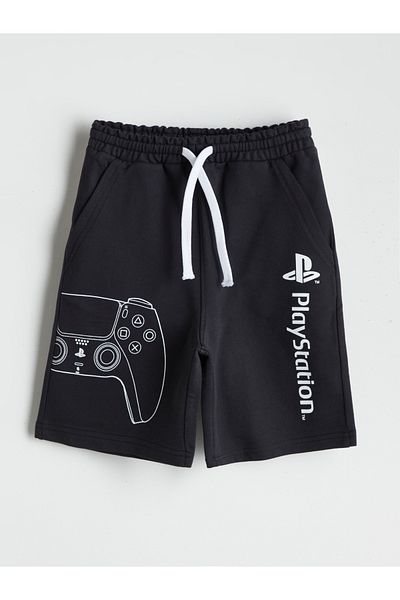 LC Waikiki Elastic Waist Playstation Printed Boys Shorts