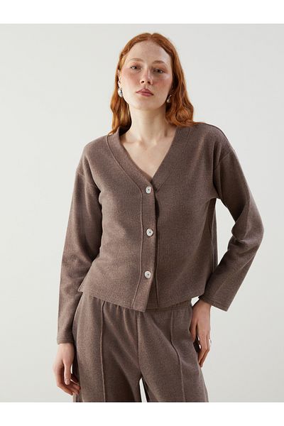 LC Waikiki V-Neck Women's Knitwear Cardigan