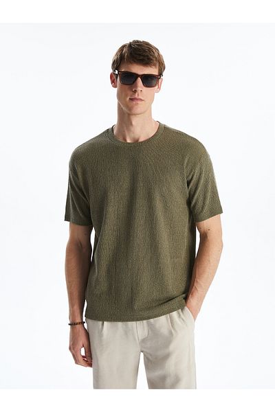 LC Waikiki Ανδρικό T-shirt με Λαιμό Crew
