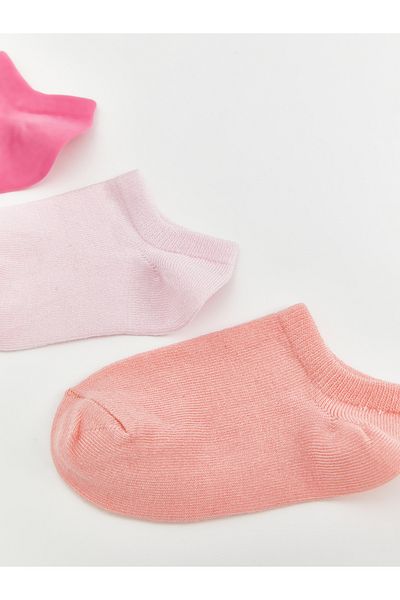 LC Waikiki Basic Baby Girl Booties Socks 3-Pack
