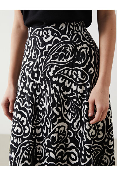 LC Waikiki Vzorovaná dámská sukně s elastickým pasem