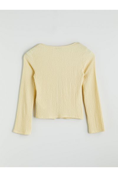 LC Waikiki V-Neck Textured Women's Cardigan