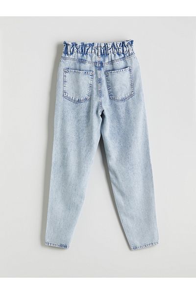 LC Waikiki Slouchy Fit Women's Jean Trousers with Elastic Waist