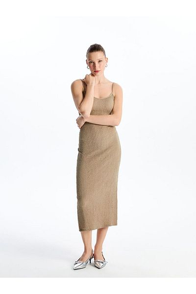 LC Waikiki LCW Vision U-Neck Straight Strap Women's Dress