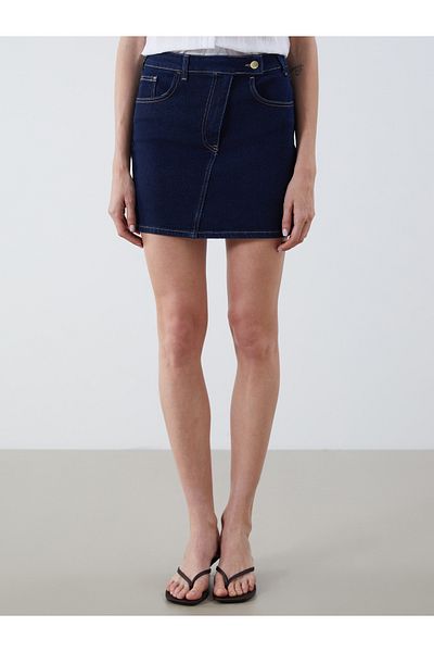 LC Waikiki Fusta mini din denim standard