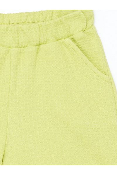 LC Waikiki Elastic Waist Textured Girl's Shorts