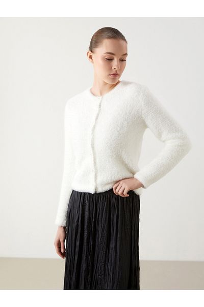 LC Waikiki Crew Neck Women's Knitwear Cardigan