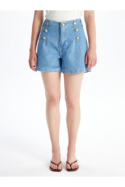LC Waikiki Pantaloni scurti de jeans pentru femei Standard Fit