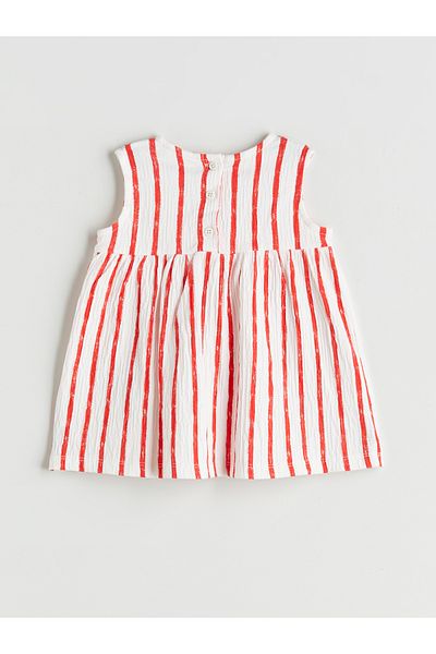 LC Waikiki Striped Bow Baby Girl Dress