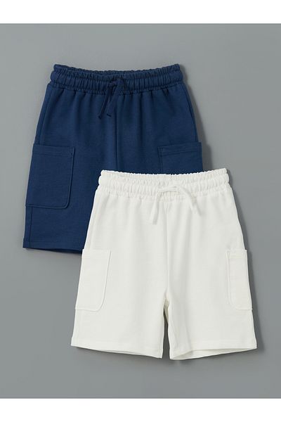LC Waikiki Elastic Waist Boy's Shorts 2-Piece