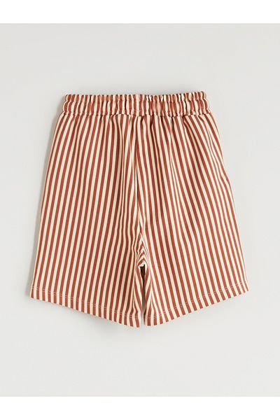 LC Waikiki Elastic Waist Striped Boy's Shorts
