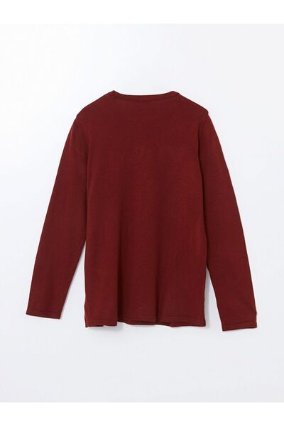 LC Waikiki Γυναικείο πλεκτό πουλόβερ με υφή Crew Neck