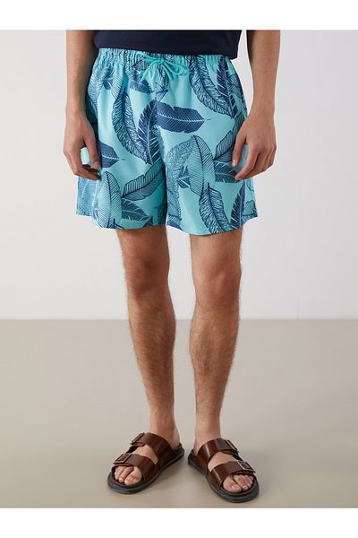 LC Waikiki Kurze gemusterte Herren-Badeshorts