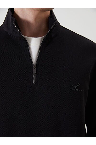 LC Waikiki Ανδρικό φούτερ με μαύρο γιακά