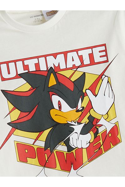LC Waikiki Crew Neck Sonic Printed Boys' T-Shirt