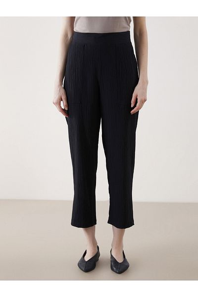 LC Waikiki Pantaloni de damă texturați cu talie elastică