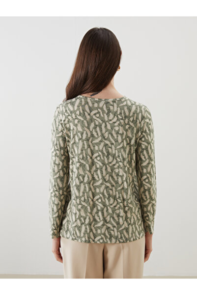 LC Waikiki Γυναικείο T-Shirt με μοτίβο με λαιμόκοψη