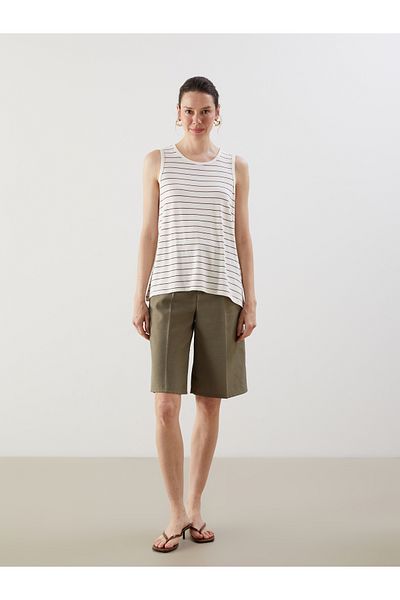 LC Waikiki Crew Neck Striped Women's Athlete