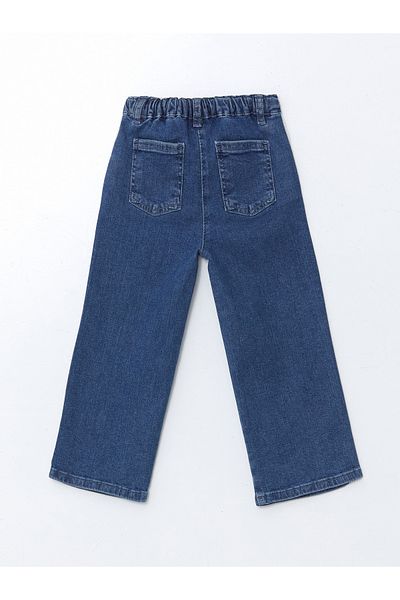 LC Waikiki Girl's Jean Pants with Lace Detail