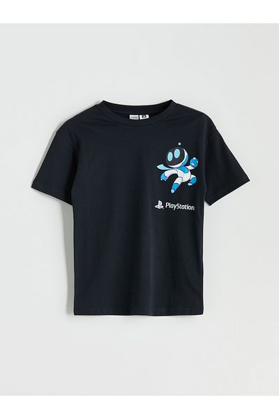 LC Waikiki Crew Neck Playstation Printed Boys' T-Shirt