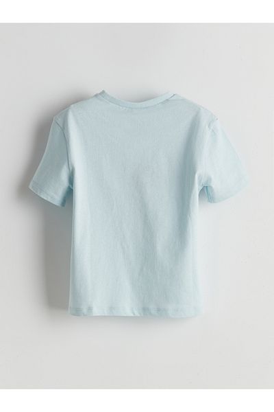 LC Waikiki Tricou pentru băiat cu imprimeu cu decolteu