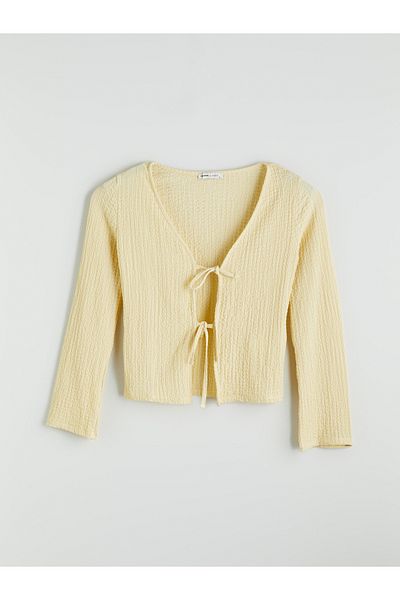 LC Waikiki V-Neck Textured Women's Cardigan