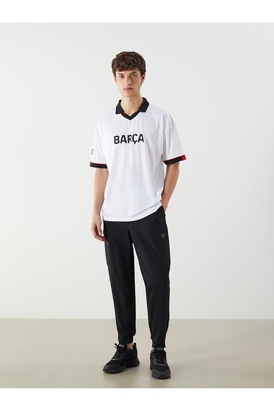 LC Waikiki Ανδρικό μπλουζάκι με στάμπα Polo Neck Barcelona