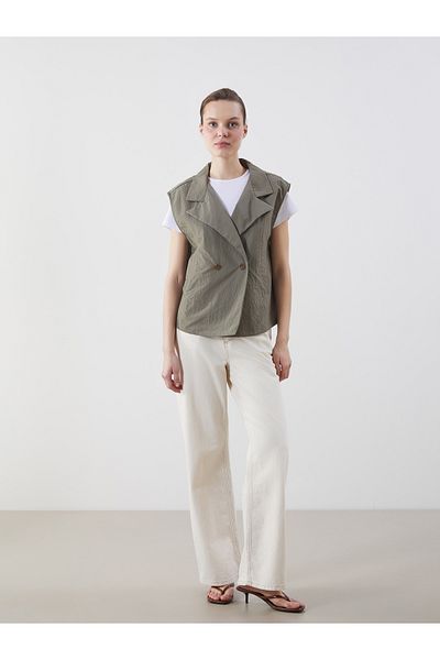 LC Waikiki Jacket Collar Oversize Women's Vest