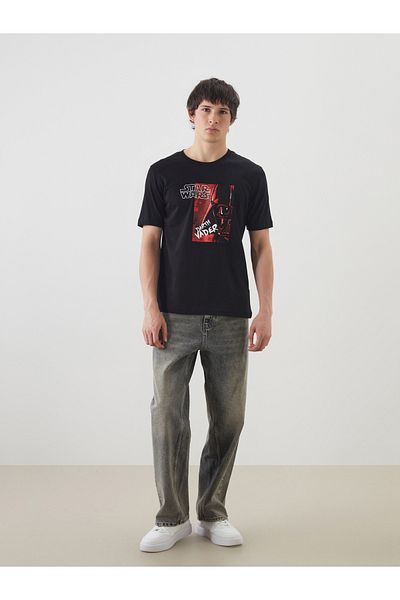 LC Waikiki Tricou pentru bărbați din bumbac pieptănat cu imprimeu Star Wars