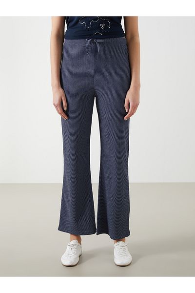 LC Waikiki Elastic Waist Striped Women's Trousers