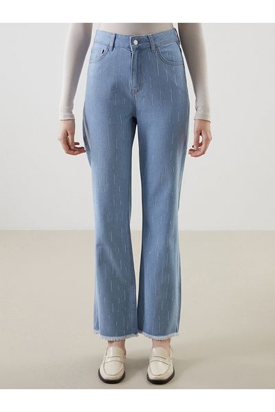 LC Waikiki Pantaloni de damă Stone Straight Fit
