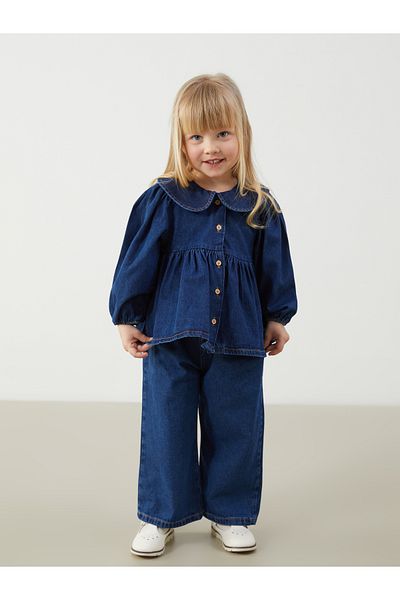 LC Waikiki Pantaloni de blugi pentru fetiță cu talie elastică