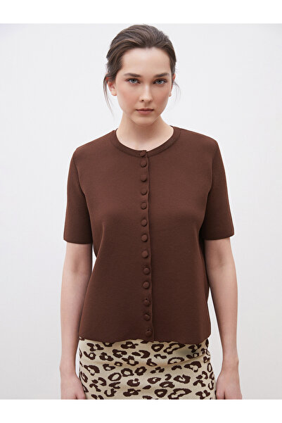 LC Waikiki Γυναικεία πλεκτή ζακέτα με λαιμόκοψη