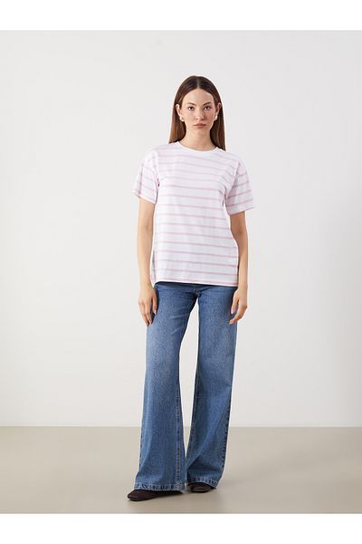 LC Waikiki Crew Neck Striped Women's T-Shirt