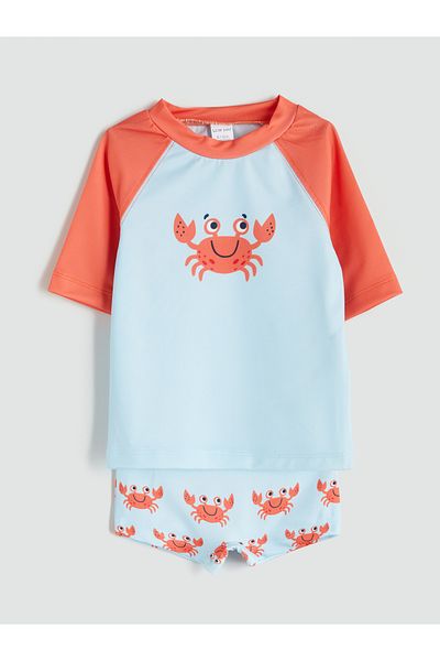 LC Waikiki Tricou și pantaloni scurți pentru înot pentru bebeluși, pachet de 2