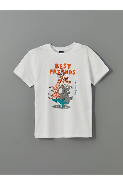 LC Waikiki Crew Neck Boys T-Shirt and Shorts