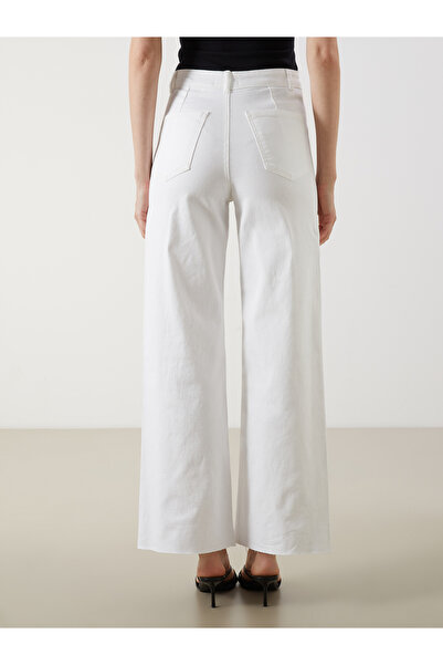 LC Waikiki Damen-Jeanshose mit weitem Bein