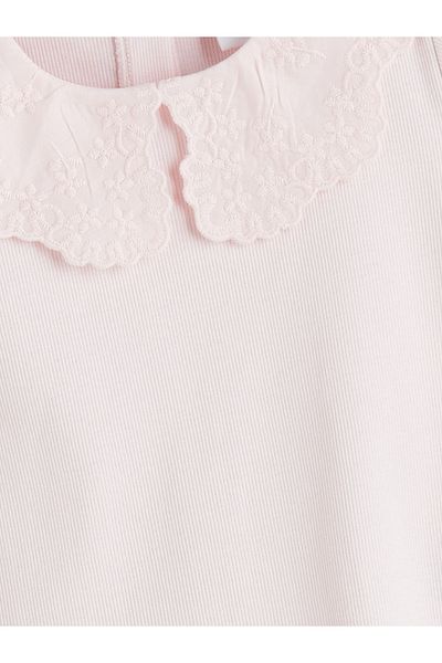 LC Waikiki Baby Collar Embroidered Girl's Blouse